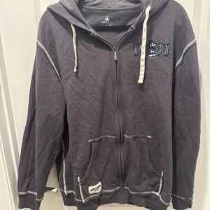 Disney Parks 1971 Mickey Charcoal Sweatshirt with Logo Patch